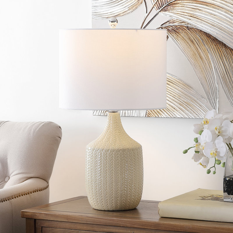 Avdulla Ceramic Table Lamp, Cream