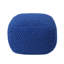 Pouf tricoté en coton bleu marine, l 20,5 po x P 20,5 po, H 16,5 po, pour confort moderne en bleu marine, intérieur 20,47 po x 20,47 po x 16,4 po