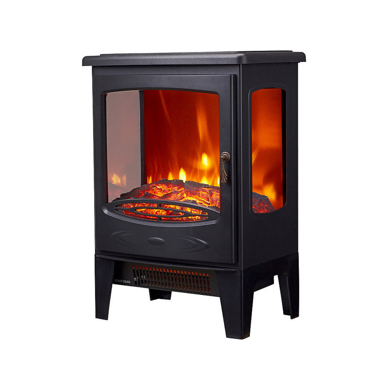 Allanah Marlow Home Co. 39cm W Electric Fireplace, Black