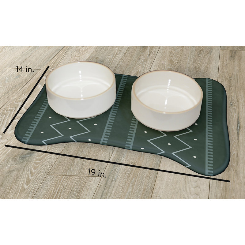 Napperon Mudcloth, Vert foncé