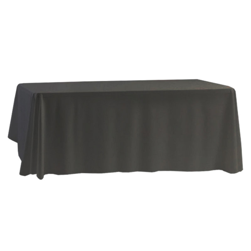 Black Polyester Tablecloth 45 X 45", 114cm W x 114cm L