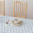 Rectangular Tablecloth, 100% Cotton, 52X104", Blue Clouds & Stripes-1973244078