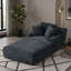 Très grande chaise longue d'intérieur, canapé rembourré en velours côtelé moderne, aucun assemblage requis, canapé-lit confortable pour le salon, le bureau-783570484