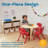 ECR4Kids Plastic School Stackable Chair, 12in, Classroom Furniture, 10-Piece-59601989