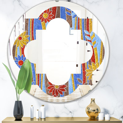 Miroir mural "space brillante eucalyptus floral ii maison americana"