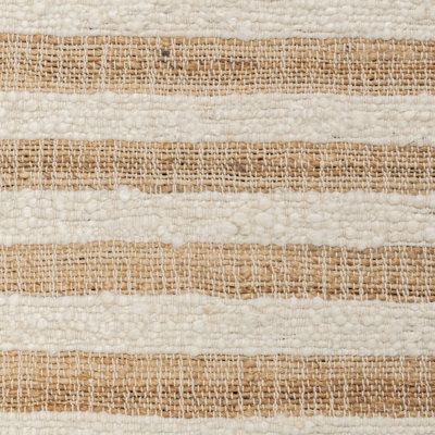 Rhodes Striped Area Rug in Ivory