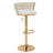 Aryelle Velvet Upholstered Bar Stools with Woven Backrest, Height Adjustable Counter Stools with Low Back, Swivel Kitchen Stools for Kitchen Island, Bar, Pub-1652125575-1642273332