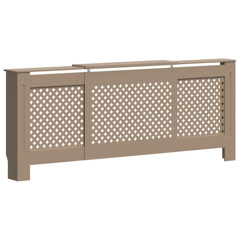 Housse de radiateur en MDF 80,7 po, Brun