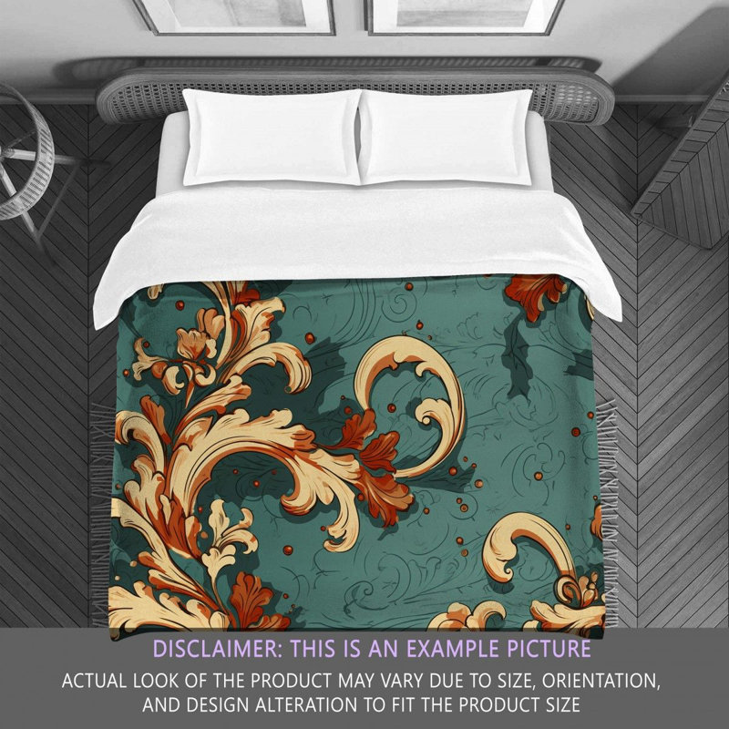 Tách 6 Polyester Damask Comforter, Twin Extra Long Comforter