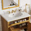 Meuble-lavabo de salle de bain avec lavabo en résine