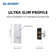 Rotary Dimmer Switch  With Night Indicator Light,  Push On/Off, Single Pole/ 3-Way, White/Ivory/Light Almond (2 Pack)