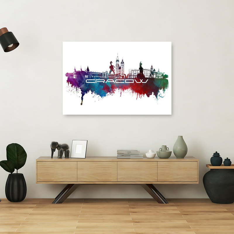 Print, 101.6cm H x 152.4cm W, Purple/Blue/Red