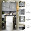 Armoire de rangement au-dessus de la toilette-114397470