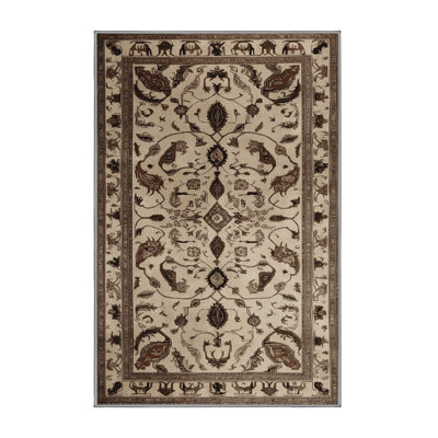 Machine Washable Persian Gray Area Rug