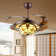 Modern Matte Brown Fan Light - 3 Color Modes With Silent Motor & Remote