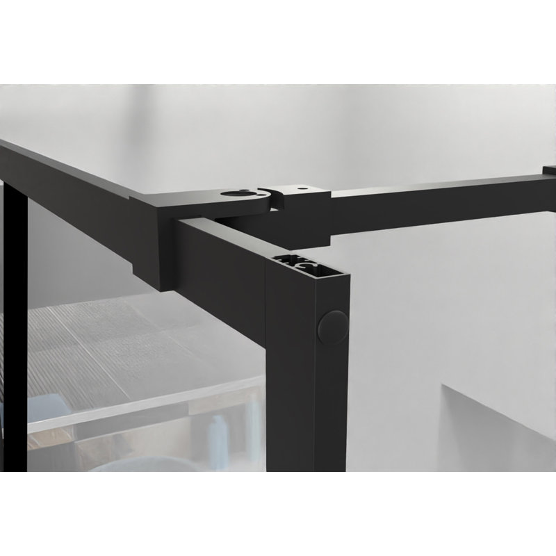 Porte de douche 34 po x 72 po avec finition noire