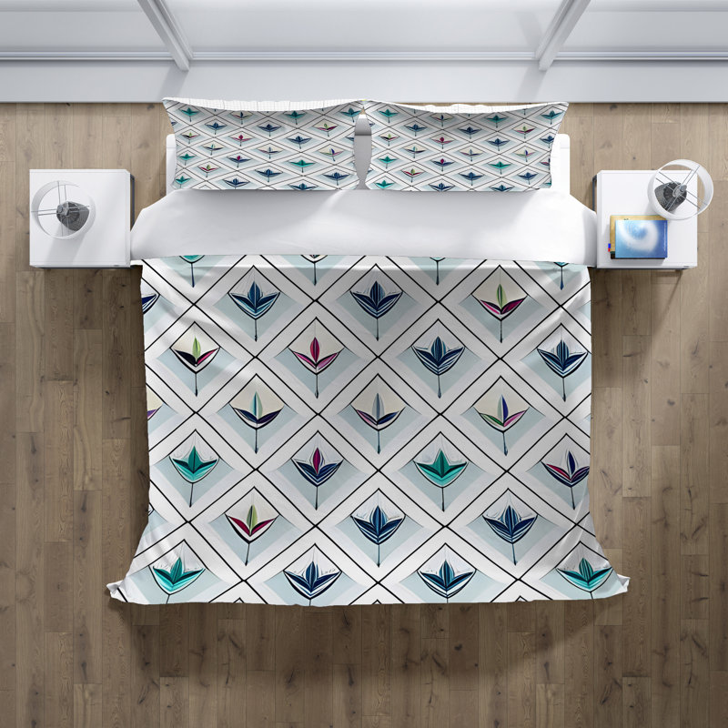 Ensemble de housse de couette , Housse de couette simple + 1 taie décorative pour