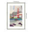 «Golden Gate Bridge from Baker Beach» par Melba Browne, reproduction d'art encadrée en bois-1204232659