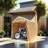 Outdoor Portable Gazebo Storage Shelter Shed With 2 Roll Up Zipper Doors & Vents Carport For Motorcycle Waterproof And UV Resistant Anti-Snow Portable Garage Kit Tent-111463318-111463321