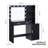 Vanity Desk With Mirror And Lights 46.4In - Dressing Table 2 Large Drawers & Vertical Organizer, 3 Level Dresser, Lighting Modes Adjustable Brightness For Bedroom, Black Bedroom (Black-704504682