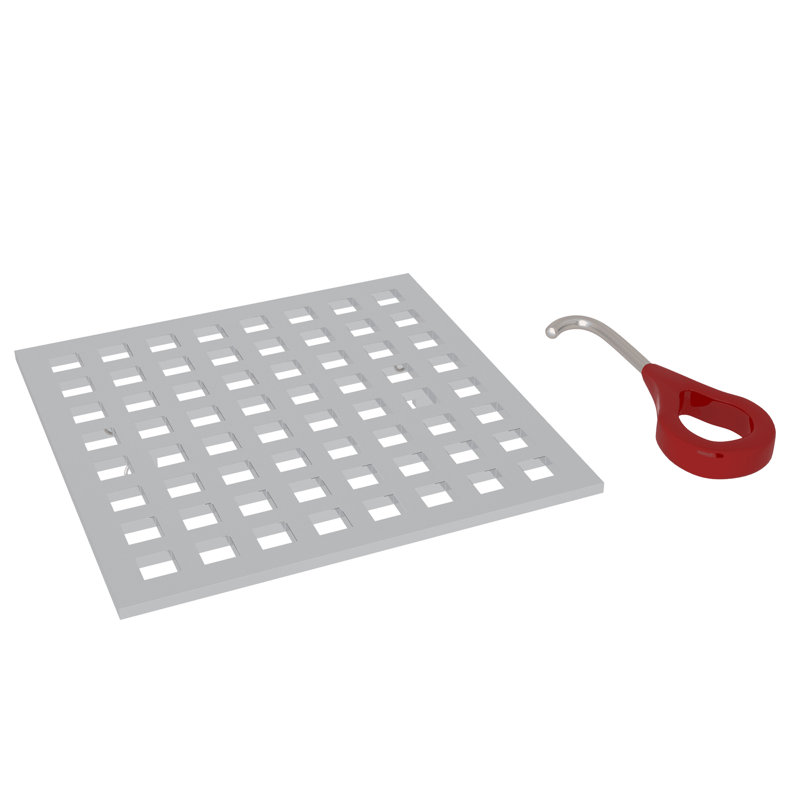 Matrix Decorative Drain Cover, Polished Chrome