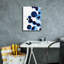  «Blue Drops 2» par Annie Warren, art mural sur toile, 12 po x 16 po