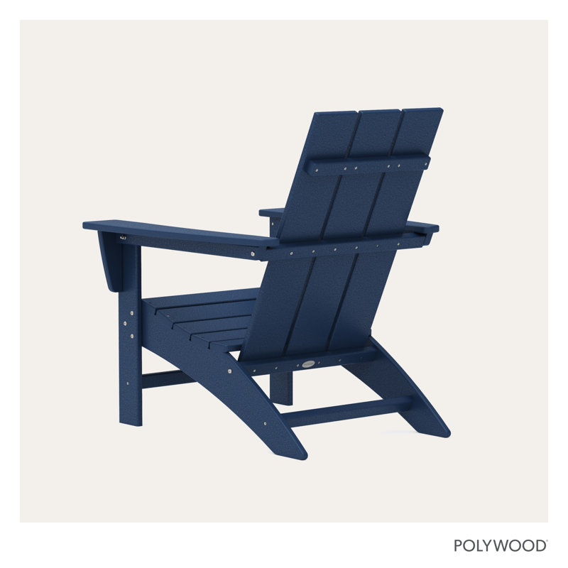 POLYWOOD Modern Adirondack Chair, Navy
