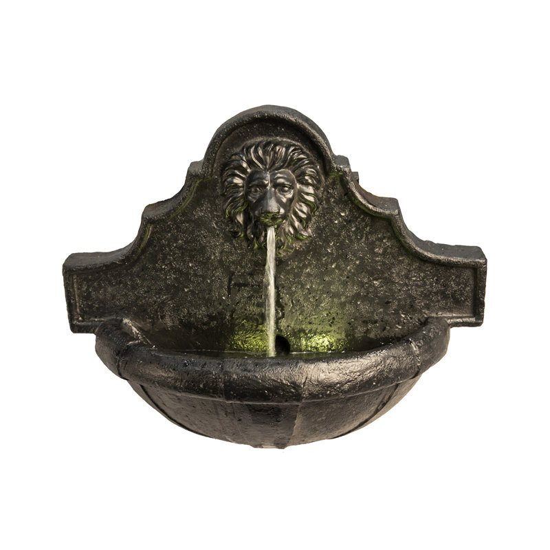 Handcrafted Outdoor Sculptural Fountain with Lights