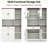 Multifunctional 71" Kitchen Pantry with Charging Station & RGB Lighting, Storage Buffet
