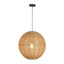 Luminaire suspendu en sphère de chanvre 1 lumière de 19,7 po Boho