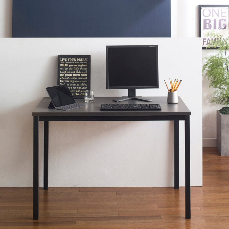 Bureau Lakeicha, Noir, H 29,5 po x l 47,2 po x P 23,6 po, Noir, noir, noir, noir