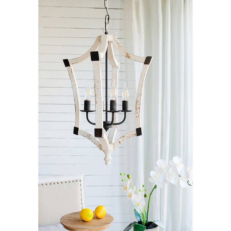 Alanna 4 - Light Geometric Chandelier