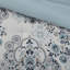 Ensemble d'édredon floral bleu en coton - très grand / très grand californien, toutes saisons, hypoallergénique