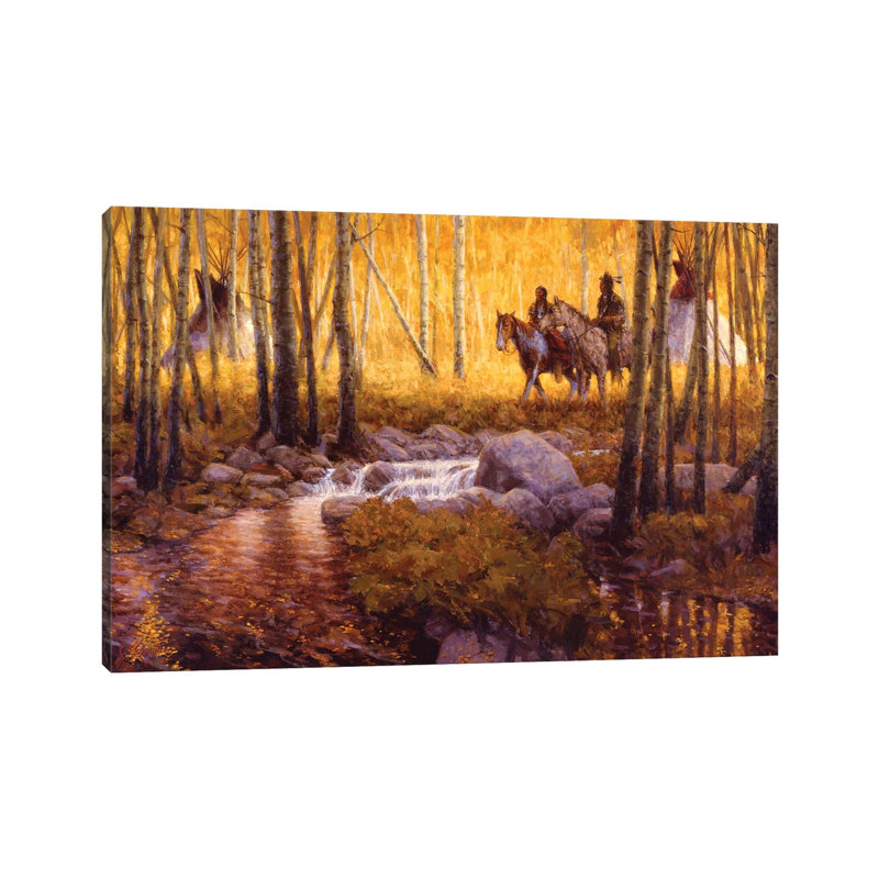 Stand Of Gold by Joe Velazquez - Wrapped Canvas Print, 20.32 cm H x 30.48 cm W