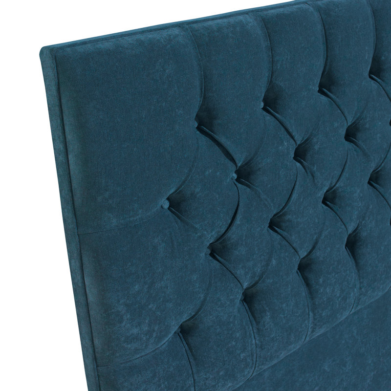 Nicolette Upholstered Headboard, Blue, Single (3')