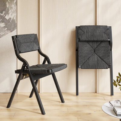 Fully Assembled Solid Wood Folding Side Chair