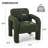 31" Wide Upholstered Barrel Accent Armchair-667973627