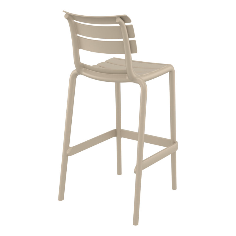 Tabouret de comptoir d'extérieur Ruta, 29.50", Taupe