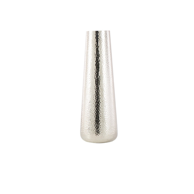 Cedrial Hammered Aluminum Vase, 30.85" H x 10.35" W x 10.45" D