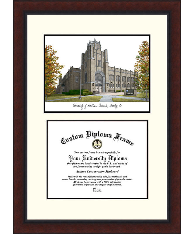 Cadre de diplôme de l’ancien nord du colorado NCAA