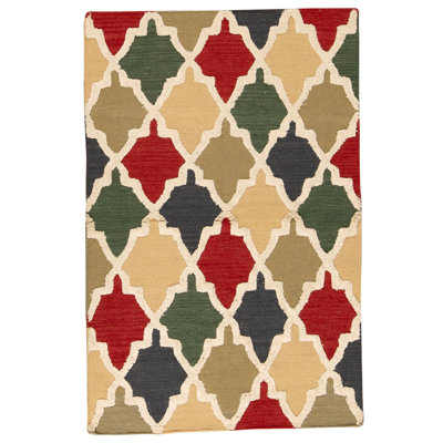 Tapis multicolore de haute qualité noué à la main
