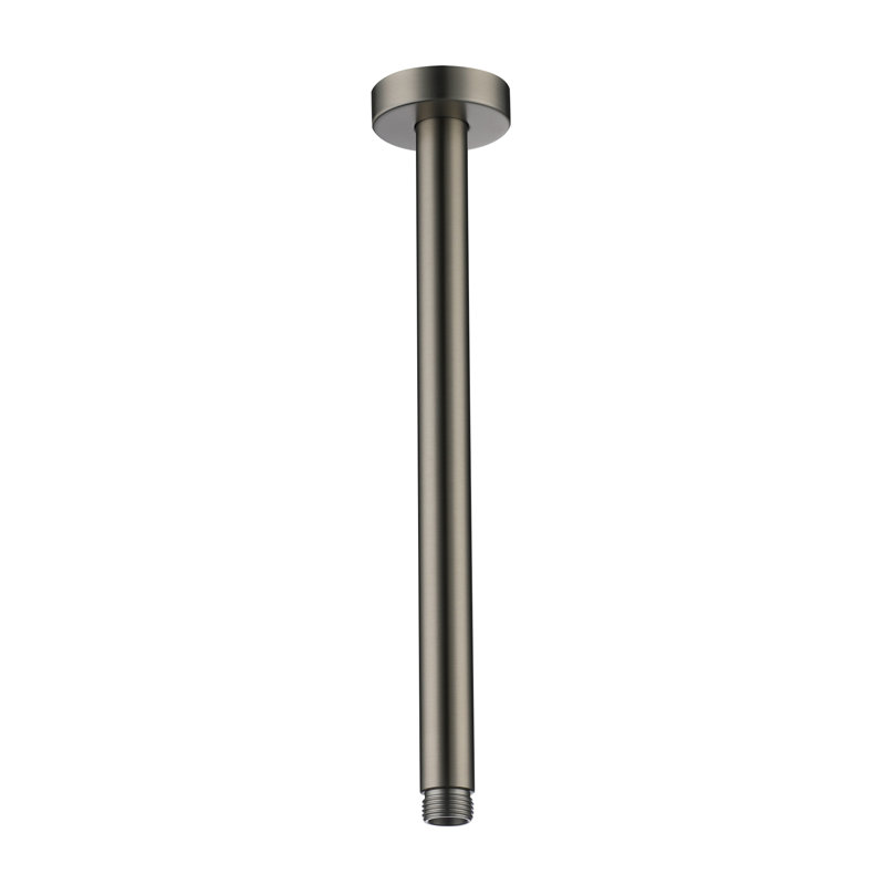 Round Shower Arm with Flange Cover, Brushed Nickel