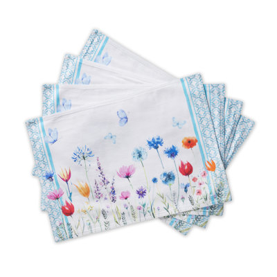 Cotton No Pattern Rectangle Placemat
