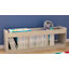 Mess Magic Commercial Grade Wooden 3 Section Classroom Shelf Unit with Mirrored Top