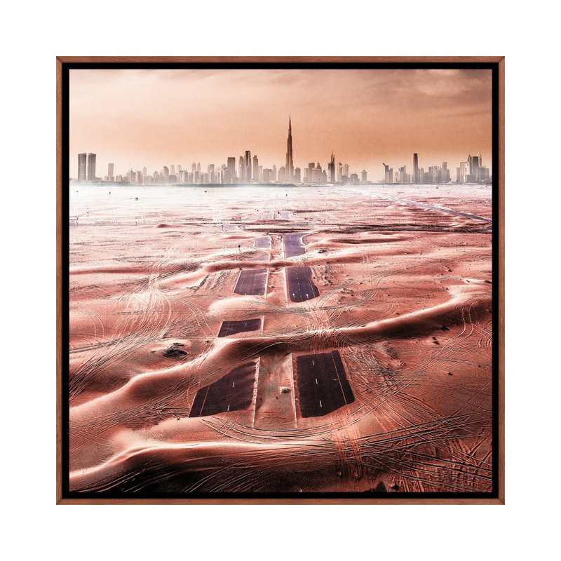 Roads Of The Desert by Carmine Chiriaco - Print on Canvas