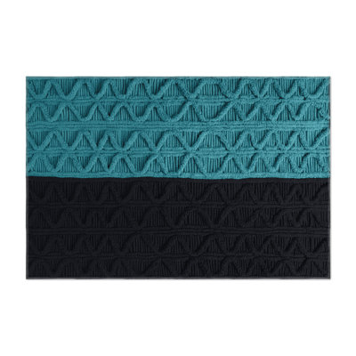 Tapis gris intérieur et extérieur Trellis