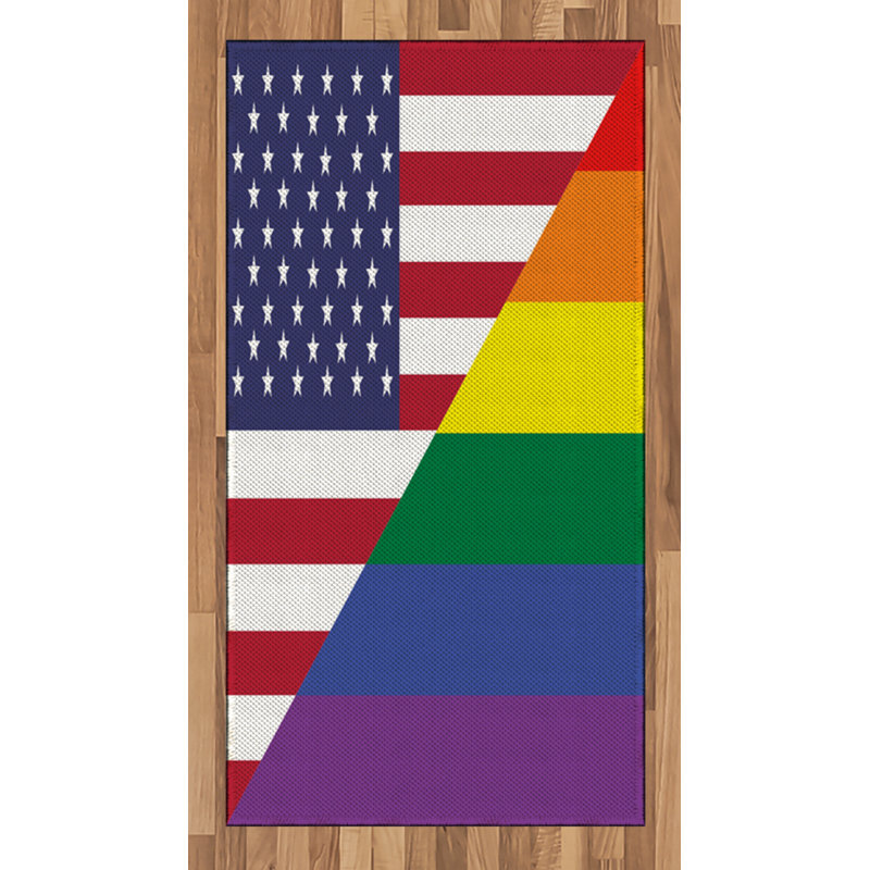Tapis décoratif Pride, Rectangle 2 pi 7 po x 5 pi