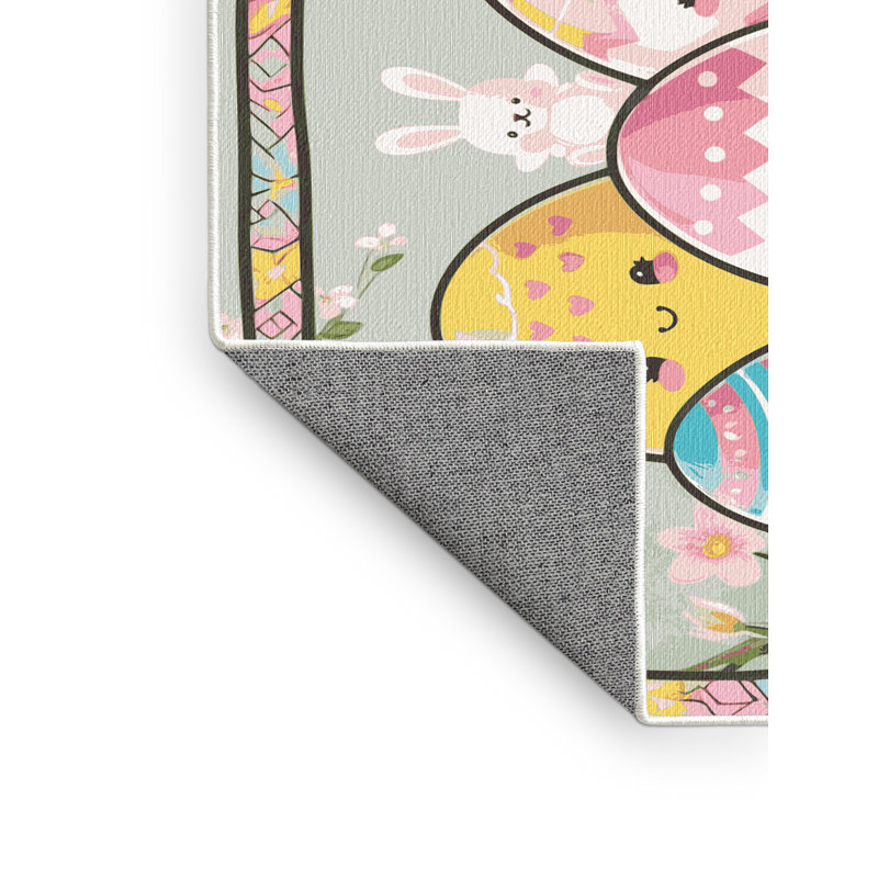 Le tapis des Fêtes de Pâques Printemps Aisle®, Rectangulaire 3 pi x 5 pi