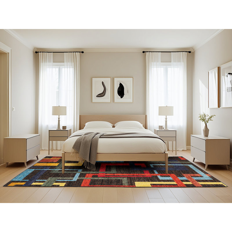 Tapis abstrait moderne 1829, Rectangle 5 pi x 8 pi