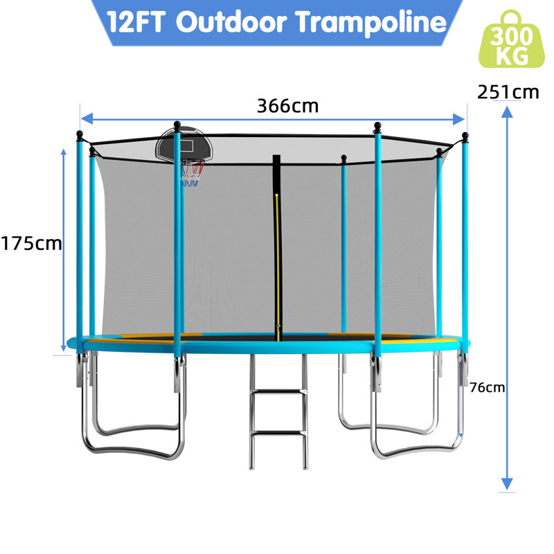 EvoNet Trampoline, Blue/Orange